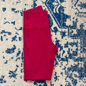 Lululemon Hot Pink Wunder Under 28” Leggings (Luon)